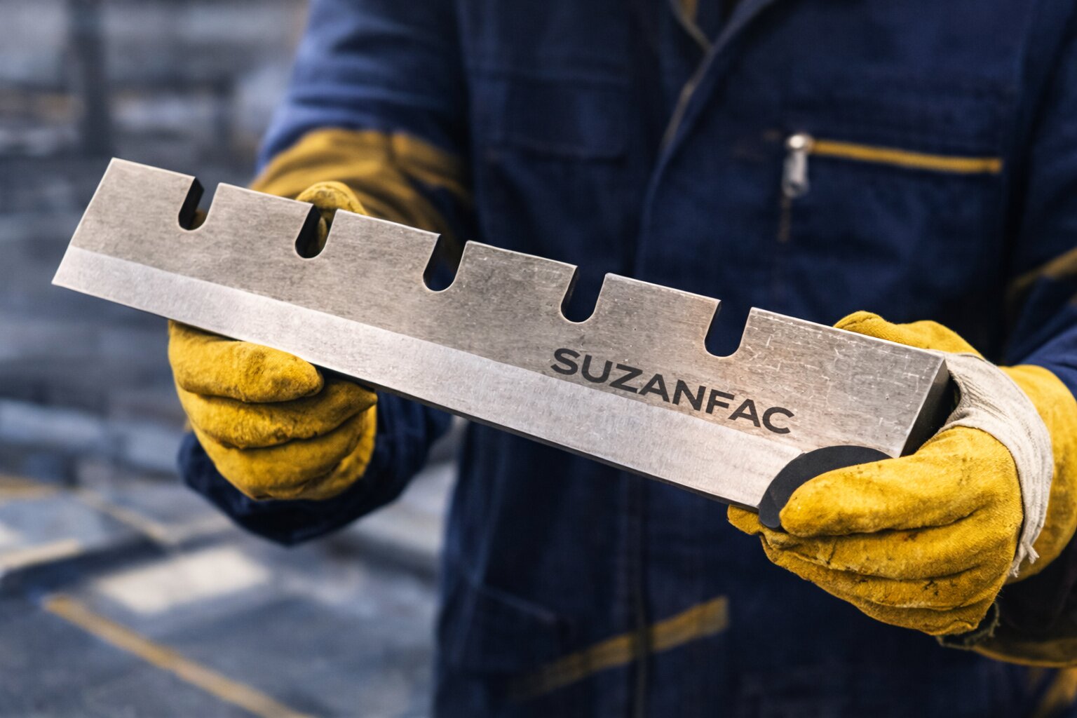 Faca industrial Suzanfac em detalhe